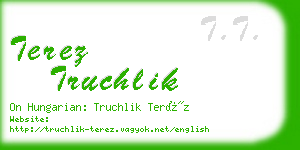 terez truchlik business card